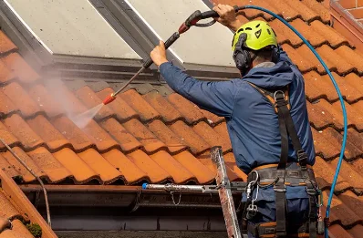 Démoussage et hydrofuge de toiture à Entraunes